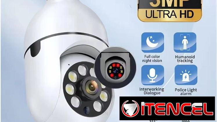 Camara de vigilancia tipo bombillo.