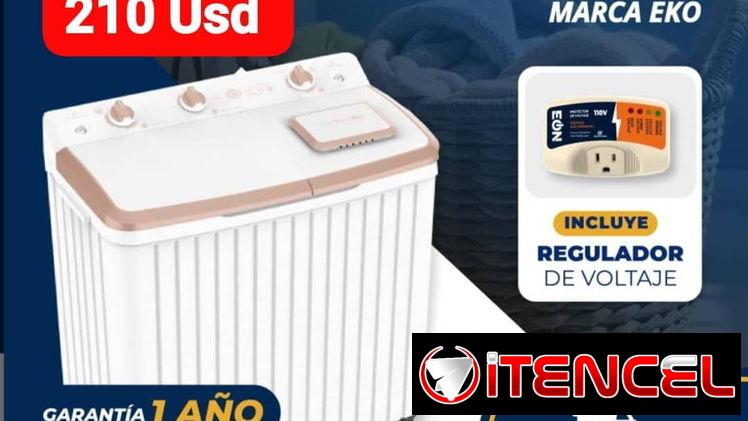 Lavadora Semiautomática Eko 8.5 Kg (Incluye 1 protector de voltaje), Garantía de 1 año, Entrega gratis para toda La Haba