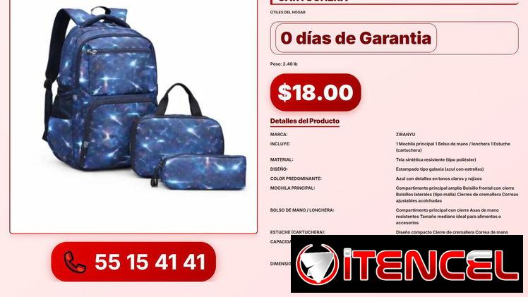 JUEGO DE MOCHILA CON LONCHERA Y CARTUCHERA VPT-0151