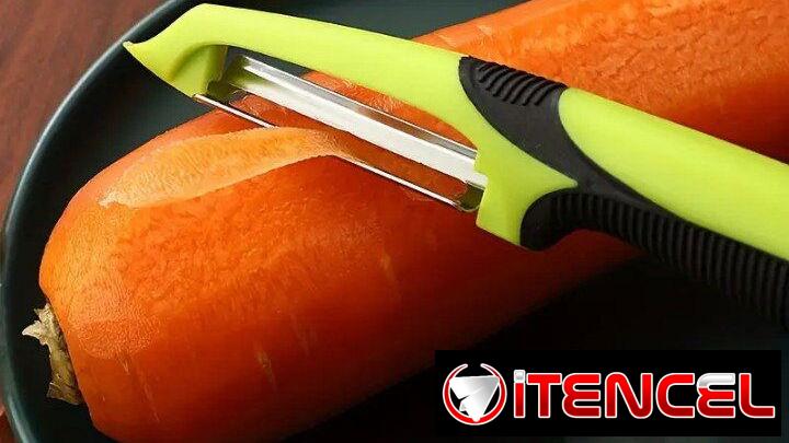 Pelador de frutas y verduras de Acero Inoxidable – Precisión y comodidad en cada corte 🍏🔪 |… | videojuegoshabana.com