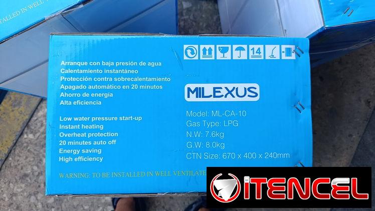 CALENTADOR DE GAS MILEXUS 10 LITROS 🚿🔥 ¡Disfruta de agua caliente al instante todos los días! ✅ Capacidad de 10 l