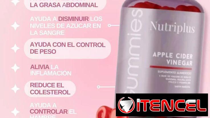 Gomitas de Vinagre de Manzana Nutriplus 🍎 de FARMASI.¡Con un sabor que te encantará!