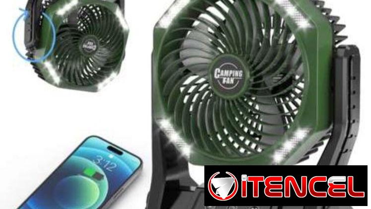 Ventilador recargable de 20 000mHa