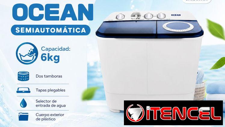 Lavadoras Automáticas y Semiautomáticas marca OCEAN de 6, 7 y 8kg