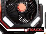 Ventilador de Camping coldSky 𝟰𝟬𝟬𝟬𝟬𝗺𝗔𝗵, Ventilador de Batería con 4 Luces LED, Ventilador de Mesa de 8 Velocidad