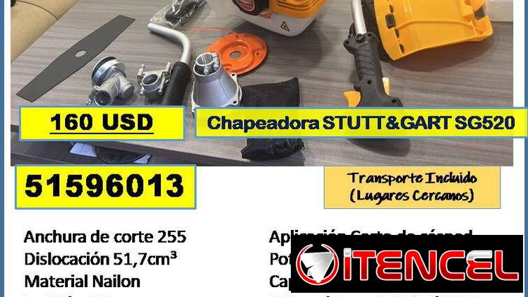 QB-705-Chapeadora STUTT&GART SG520…..160 USD….51596013… transporte lugares cercanos
