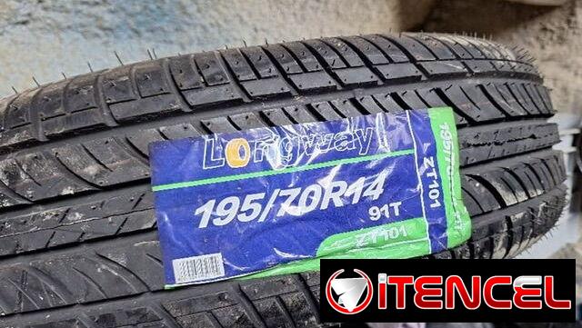 2 Neumaticos / Gomas nuevas 195/70R14 marca Longway