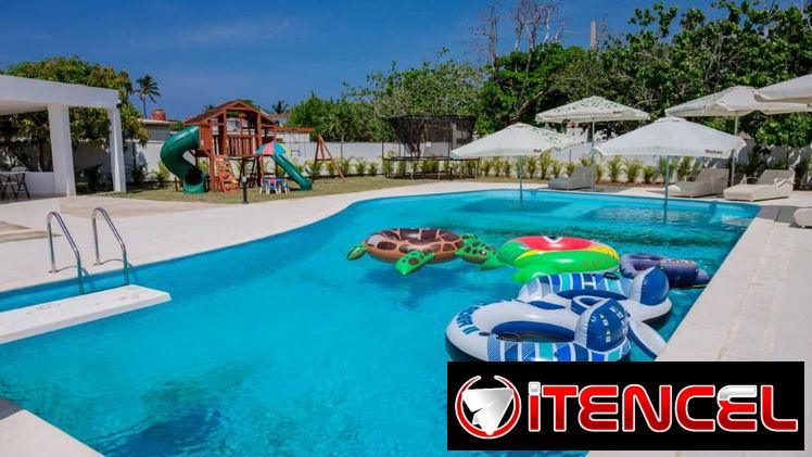 Piscina+billar+Parque Infantil+5cuartos+Tarara+Piscina+Playa a 100m🌊🔥