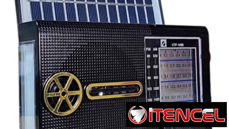 RADIO FM RETRO BLUETOOTH, USB, MICRO SD + LINTERNA+ PANEL SOLAR.