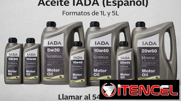 Aceite IADA español 5w30 , 10w40 , 15w40 y 20w50