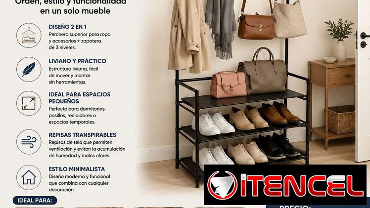Closet con Zapatera 3 Niveles