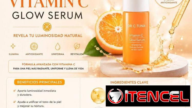 Sérum Vitamina C 30ml💥 Reduce manchas oscuras, mejora firmeza, protege contra radicales libres y estrés ambiental