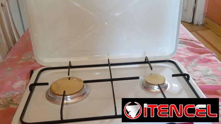 Cocina a gas de dos hornillas