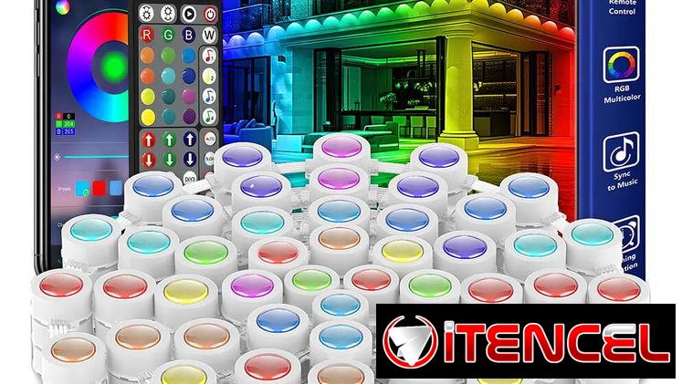 Tiras De Led 30m Luces 45 Leds Rgb Permanentes Para Exteriores, Luces Inteligentes Para Aleros