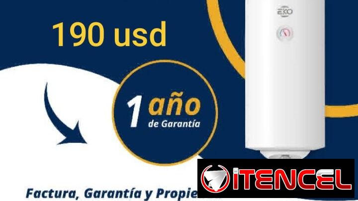 Calentador eléctrico de 50 lt con factura y garantia y domicilio incluído.