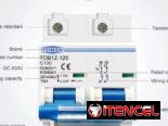 Breaker DC (Corriente Directa) TOMZN , de 125A de 2 polos (Vedado)