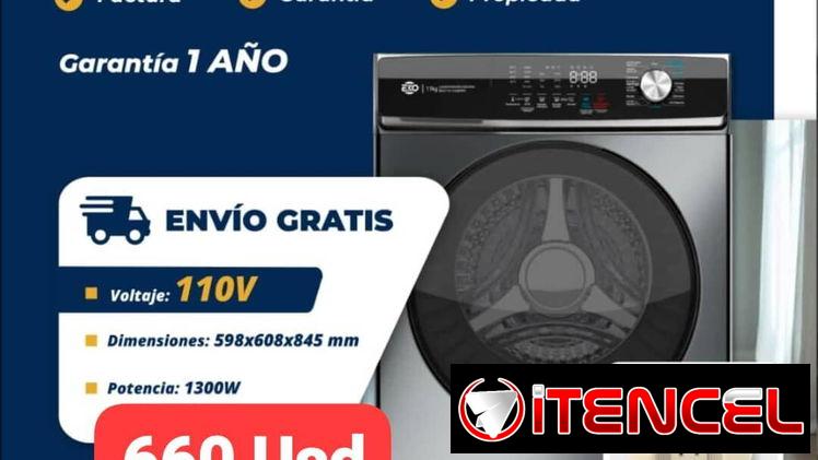 Lavadora/Secadora al vapor Eko 11 kg (Incluye 1 protector), Garantía de 1 Año, Entrega gratis para toda La Habana
