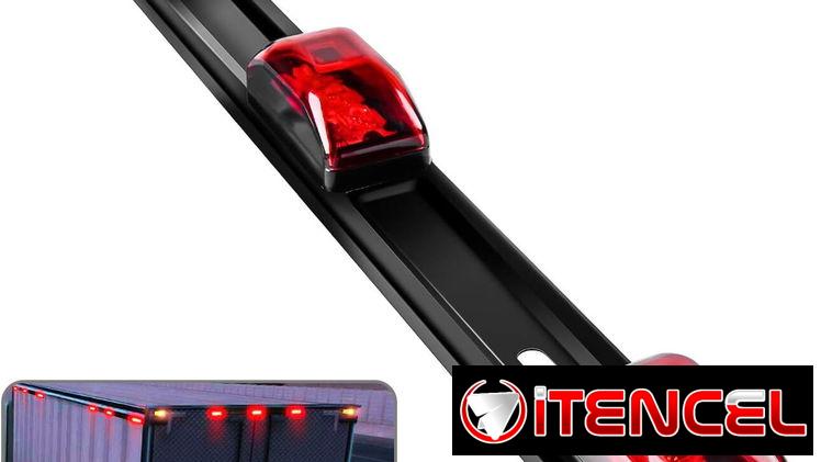 regleta soporte rojo  LED para identificación de camión, remolque, barco, etc comunicarse solo via wassat