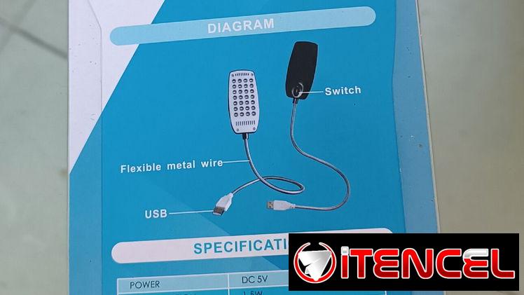 Lámpara 28 LED puerto USB