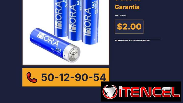 PAQUETE DE 4 BATERÍAS AAA 1 HORA GAR135 VPT# -0010
