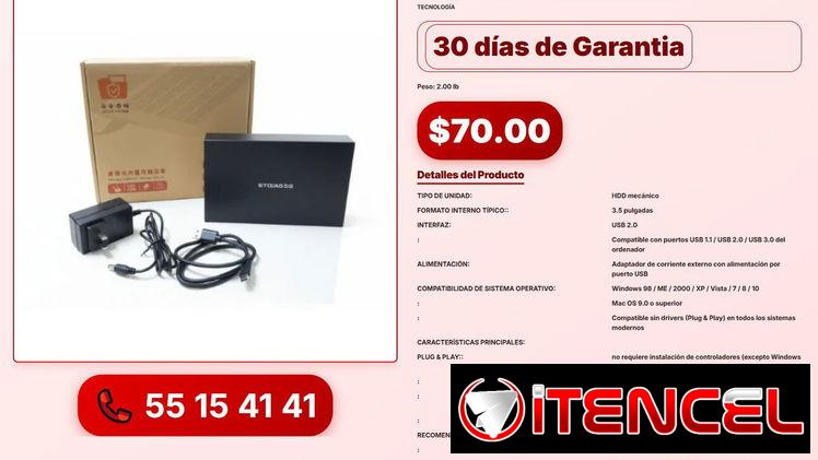 DISCO DURO EXTERNO HDD 3TB 2.0 VPT-0102