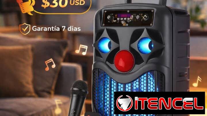 BOCINA 8” CON MICRÓFONO Y MANDO NDR-P66