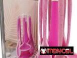 Set de 6 utensilios de silicona con base giratoria en 7800cup