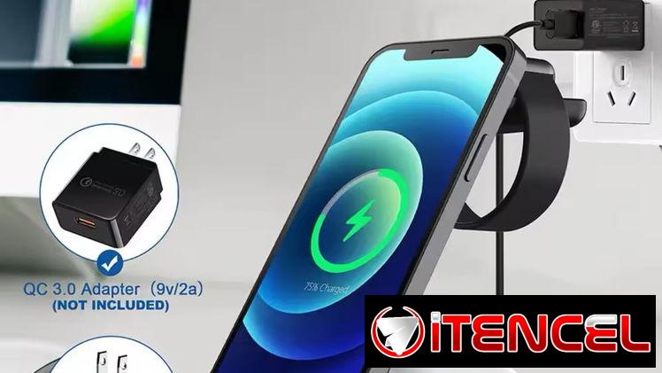 Estación de carga muy buena 30W para iPhone y Samsung! Aparte de ser soporte para su dispositivo!!
