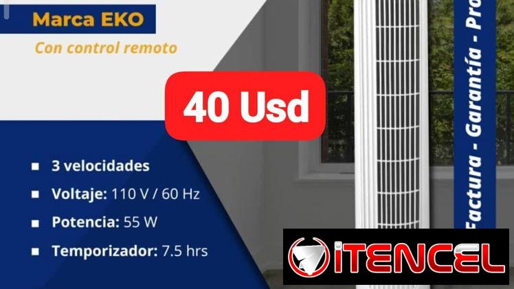 Ventilador de Torre 29″ Eko con control remoto, Garantía de 6 meses, Entrega gratis para toda La Habana