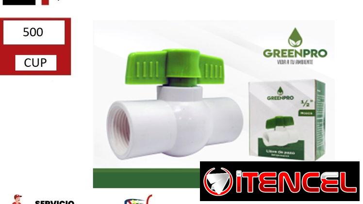 Llave paso PVC 1/2 500 cup