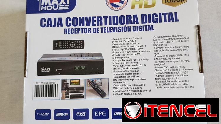 CAJITA CONVERTIDORA DIGITAL PARA TV + CABLE HDMI DE ALTA DEFINICIÓN