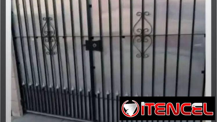 Portones para garages enchapados en láminas de metal