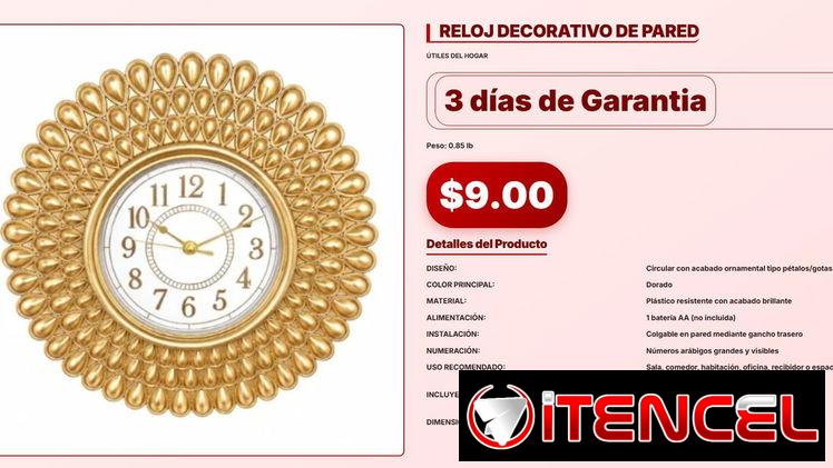 RELOJ DECORATIVO DE PARED VPT#-0234