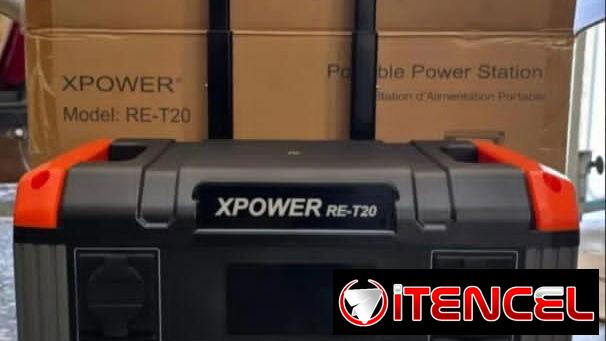 Estación de energía portátil *X Power*  Modelo: *RE-T20* Capacidad : *2016 Wh*  Potencia Nominal : *2400W* *Admite panel