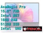LAPTOP 🎁NUEVA🎁📦CAJA, AceMagic Pro (AX15-N97), 15.6″ FHD IPS Antireflejo, Intel N97, 16GB RAM, 512GB SSD, 7Horas