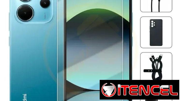 Teléfono Xiaomi Redmi Note 14 Versión Global, 6Gb Ram, 128Gb Almacenamiento, Con Cover, Mica y Audífonos – Azul