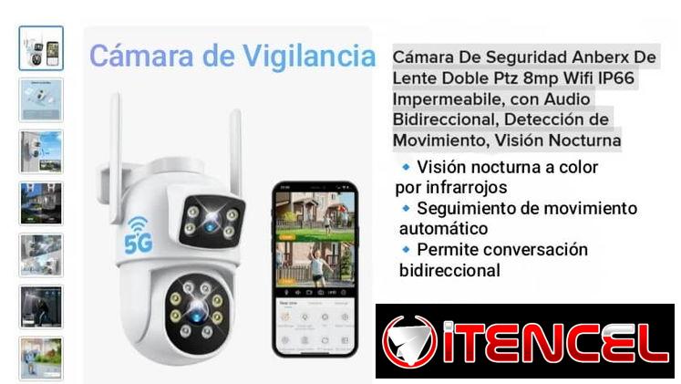 Cámara de seguridad Anberx de doble lente