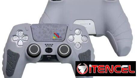 Funda de silicona para mando Dualsense PS5 + funda de joysticks + cubierta protectora del táctil