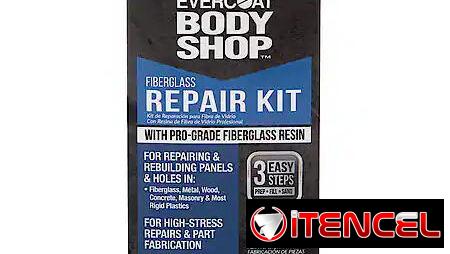 Kit de reparación de resina de fibra de vidrio Evercoat Body Shop con resina de fibra de vidrio de calidad profesional