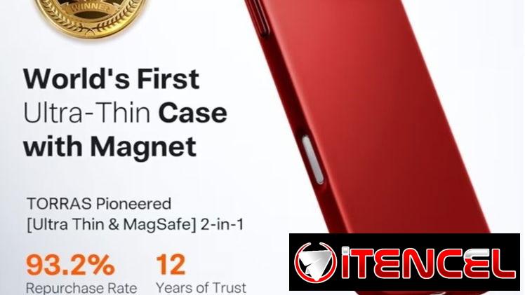 Magnetic Slim-Fit Case para iPhone 17 Pro Max – Red | videojuegoshabana.com