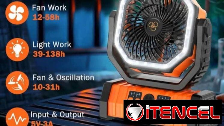 Ventilador recargable f6