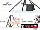 Kit de Soporte Ajustable para Fondo Fotográfico + Fondo de croma verde vibrante 2D plano,