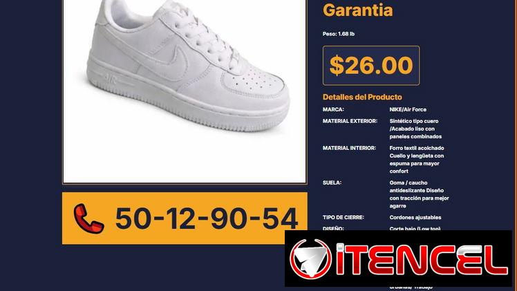 TENIS NIKE AIR FORCE BLANCO VPT# -0145