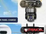 CAMARA SEGURIDAD CON PANEL SOLAR 4K . 150 USD