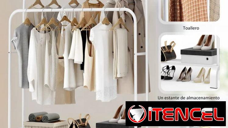 🚨Perchas Dobles de metal con zapateras.