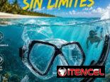 Máscara p bucear doble visor cristal y snorkel
