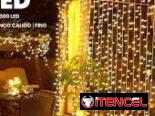 Cortina LED en amarillas