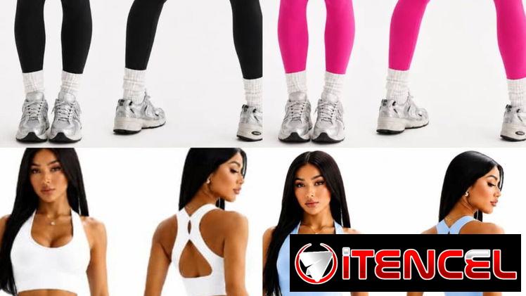 Conjuntos Originales Shein blusa y licra larga levanta glúteos tallas S. M y L