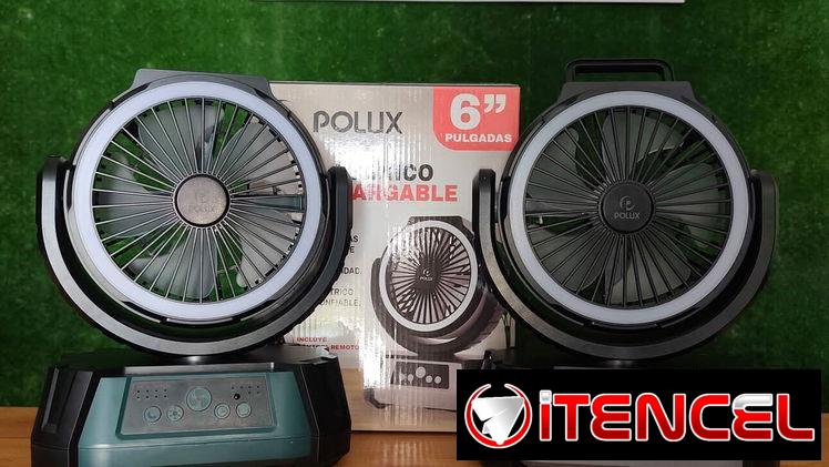 🌬️ 🔋 Ventilador recargable F6 Polux