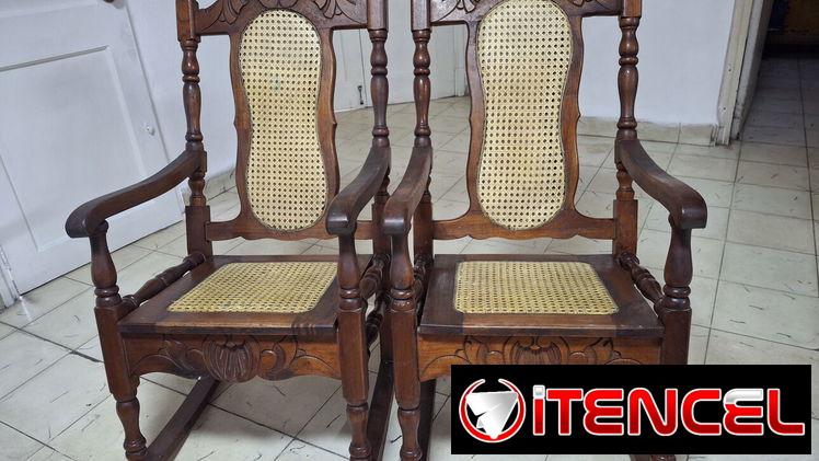 Sillones de madera, buen estado.